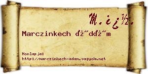 Marczinkech Ádám névjegykártya